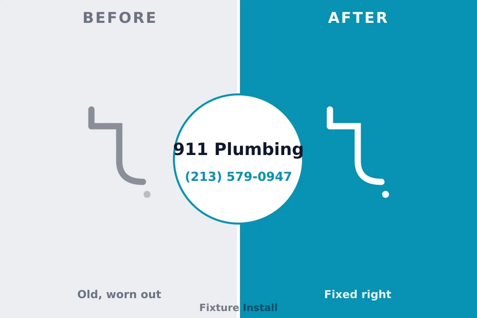 Before and after: plumbing repair Magnolia Springs, AL